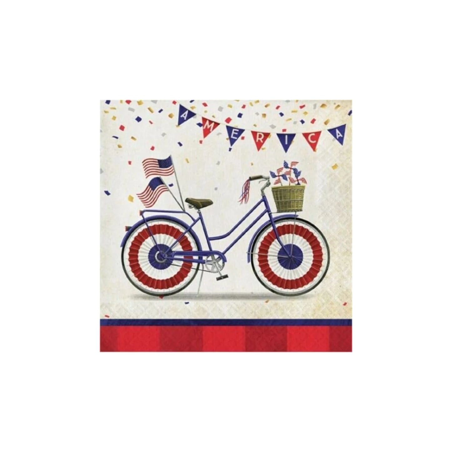 Patriotic American Flag Party Supplies Disposable Plates and Napkins for Fourth of July Appetizer Dessert an Beverage Size Independence Day Parade Red White and Blue Party Veterans Supplies 16 Guests