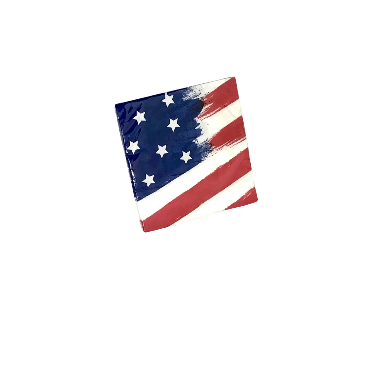 Red White Blue Paper Plates and Napkins Stars Stripes Patriotic USA  4th. of July Party Holiday Serves 16 Guests