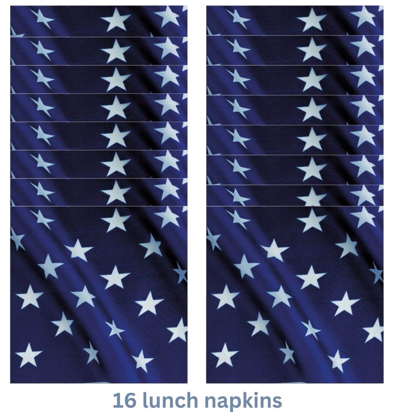Patriotic American Flag Party Supplies Disposable Plates Napkins for Fourth of July Dessert Beverage Stars Stripes Supplies 16 Guests